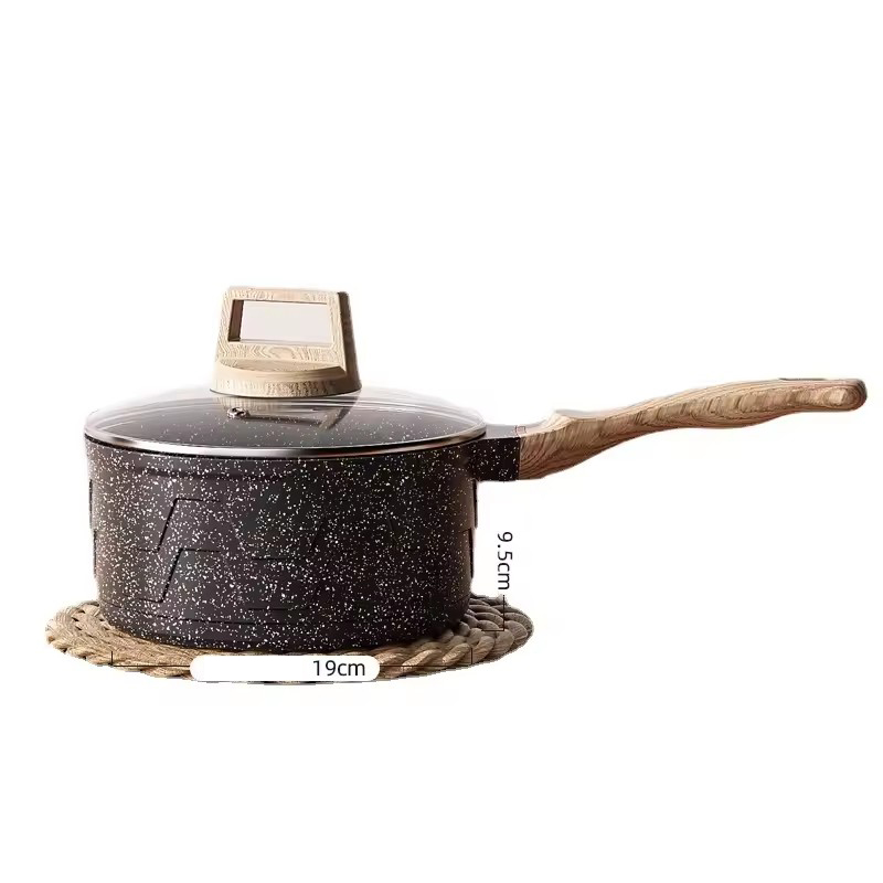 보완 식품 냄비 아기 튀김 끓는 통합 비 스틱 냄비 가정용 수프 인스턴트 국수 냄비