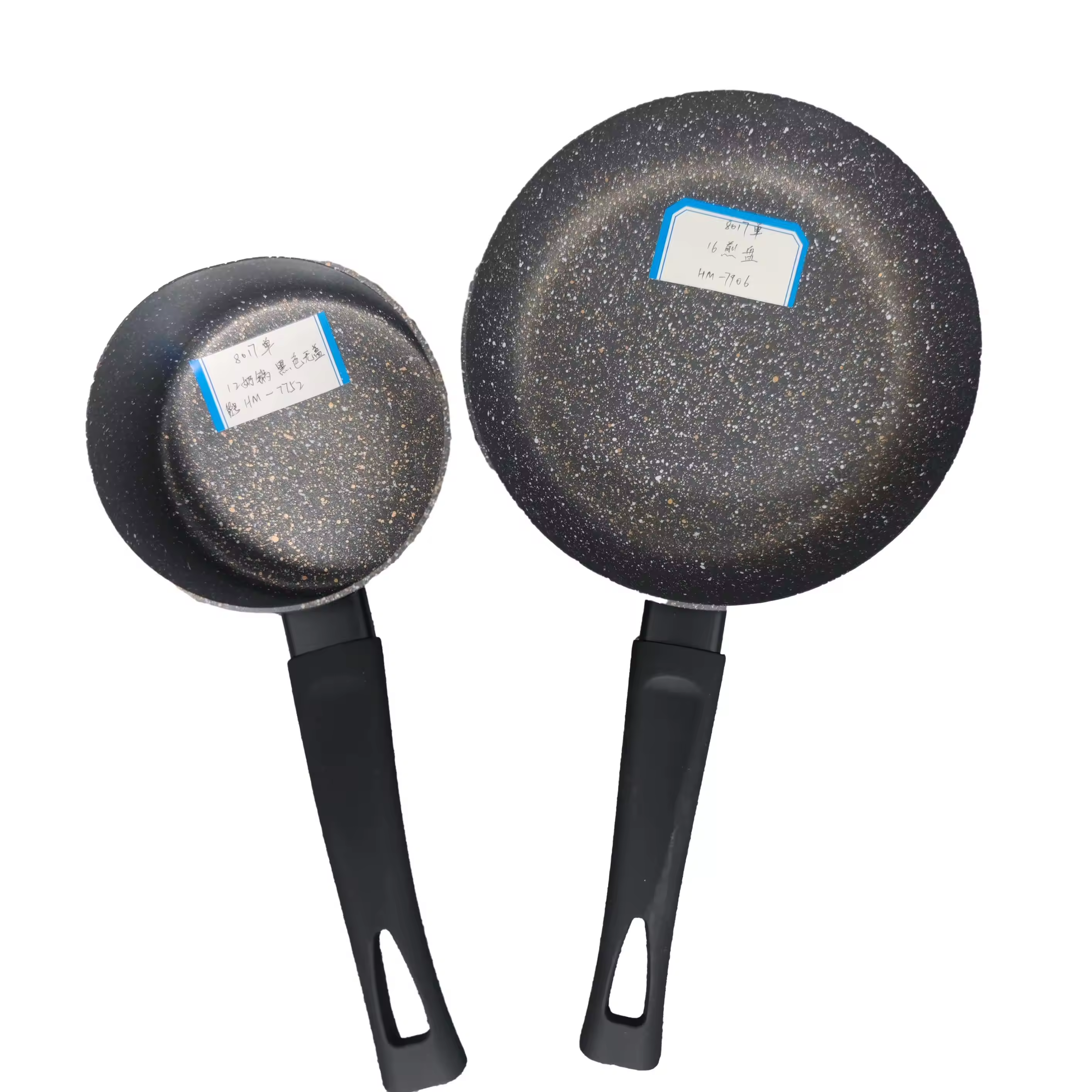 맞춤형 로고 붙지 않는 알루미늄 화강암 프라이팬 수프 냄비 세트